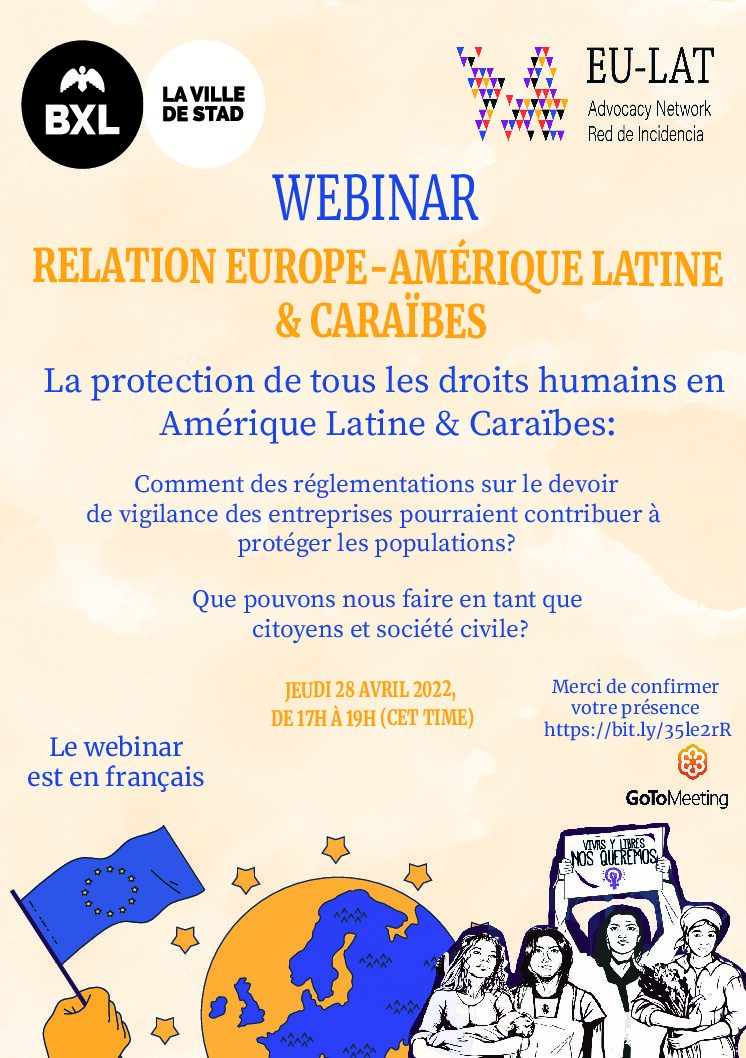 EU-LAT Network promotes a webinar on the protection of all human rights in Latin America and the Caribbean.