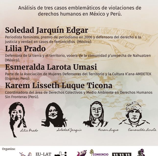 Evento público con sociedad civil “Conversatorio con mujeres defensoras de Latinoamérica”