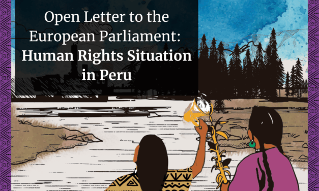 Open Letter to the European Parliament: Human Rights in Peru